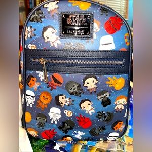 Loungefly chibi star wars mini backpack